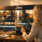 Woman viewing computer