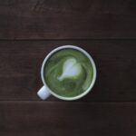 latte with heart art
