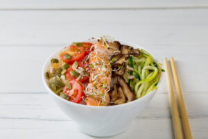 Read more about the article Lemon Lime Salmon with Supergreen Miso Zoodles