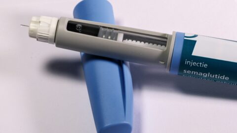 A semaglutide injection pen is shown.