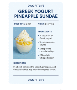 Read more about the article Greek Yogurt Pineapple Sundae (Protein-Packed Snack or Dessert)